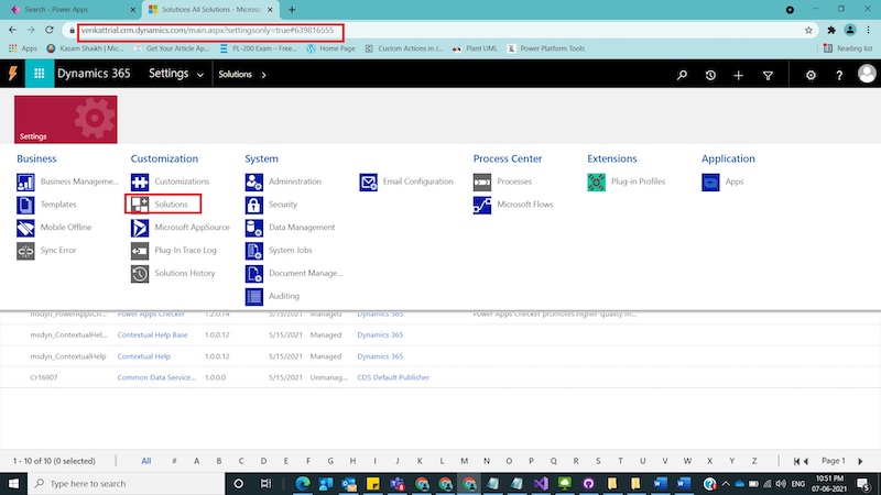 How to Move CRM Customizations  between Dynamics 365 CRM Environments using classic mode and Power Apps Maker Portal.